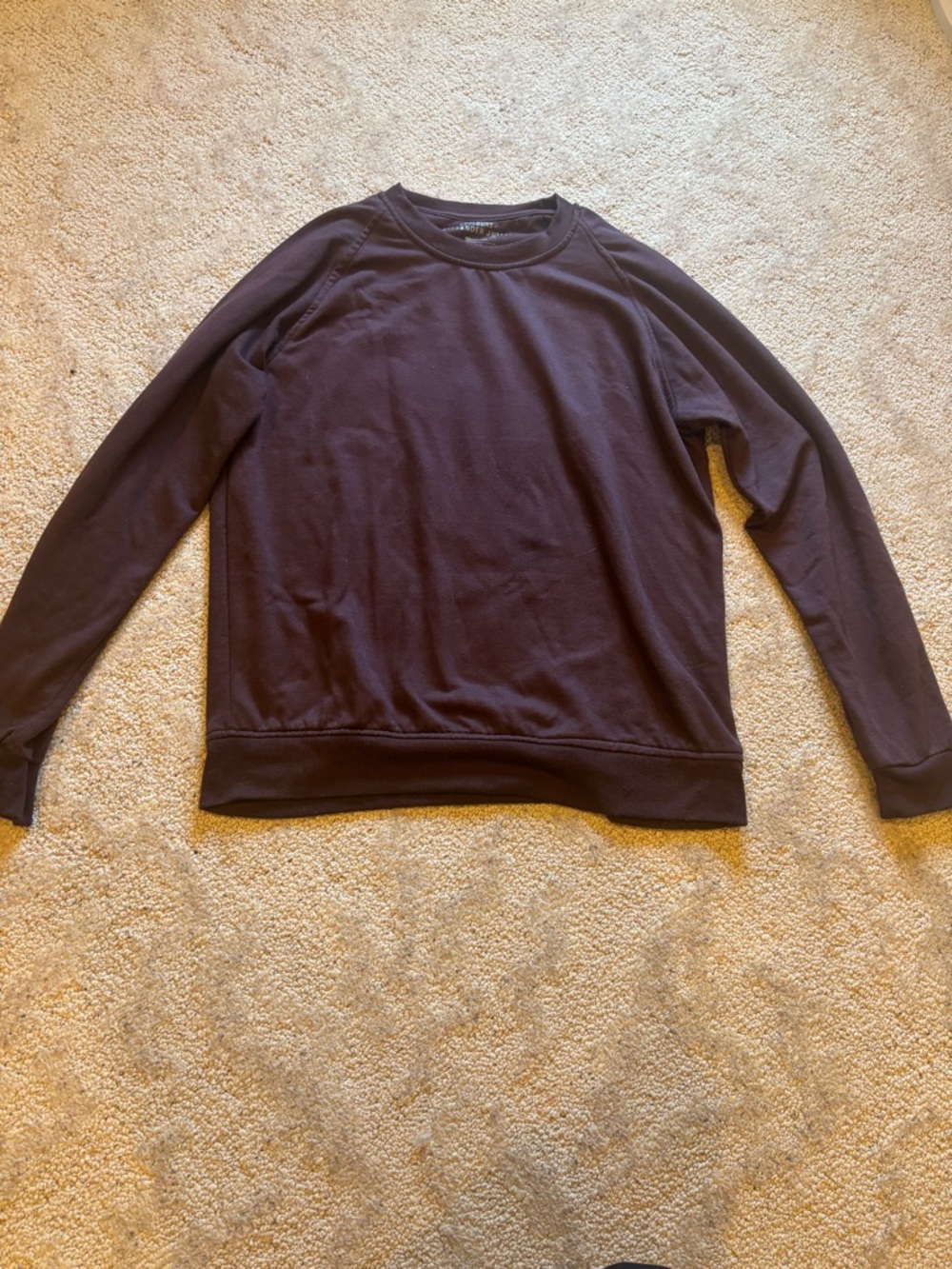 Alexander Julian Plum Crewneck Tee